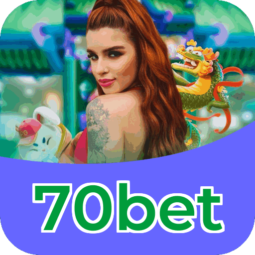 Interface do aplicativo 70bet mostrando jogos disponíveis no iOS e Android